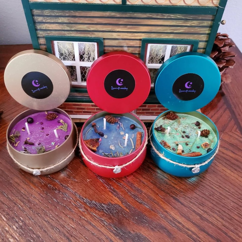 (8 oz )Yule/Winter Solstice Intention Candle